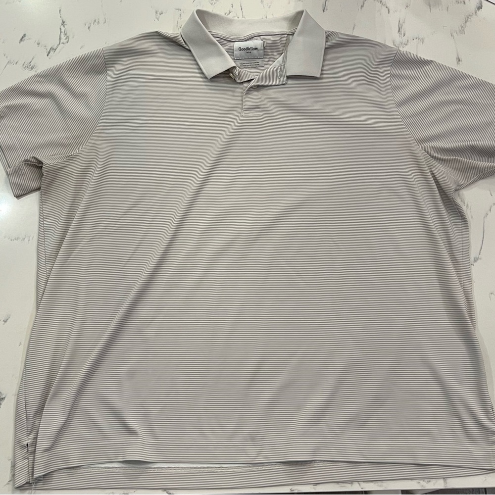 Goodfellow & Co Light Gray Polo Shirt